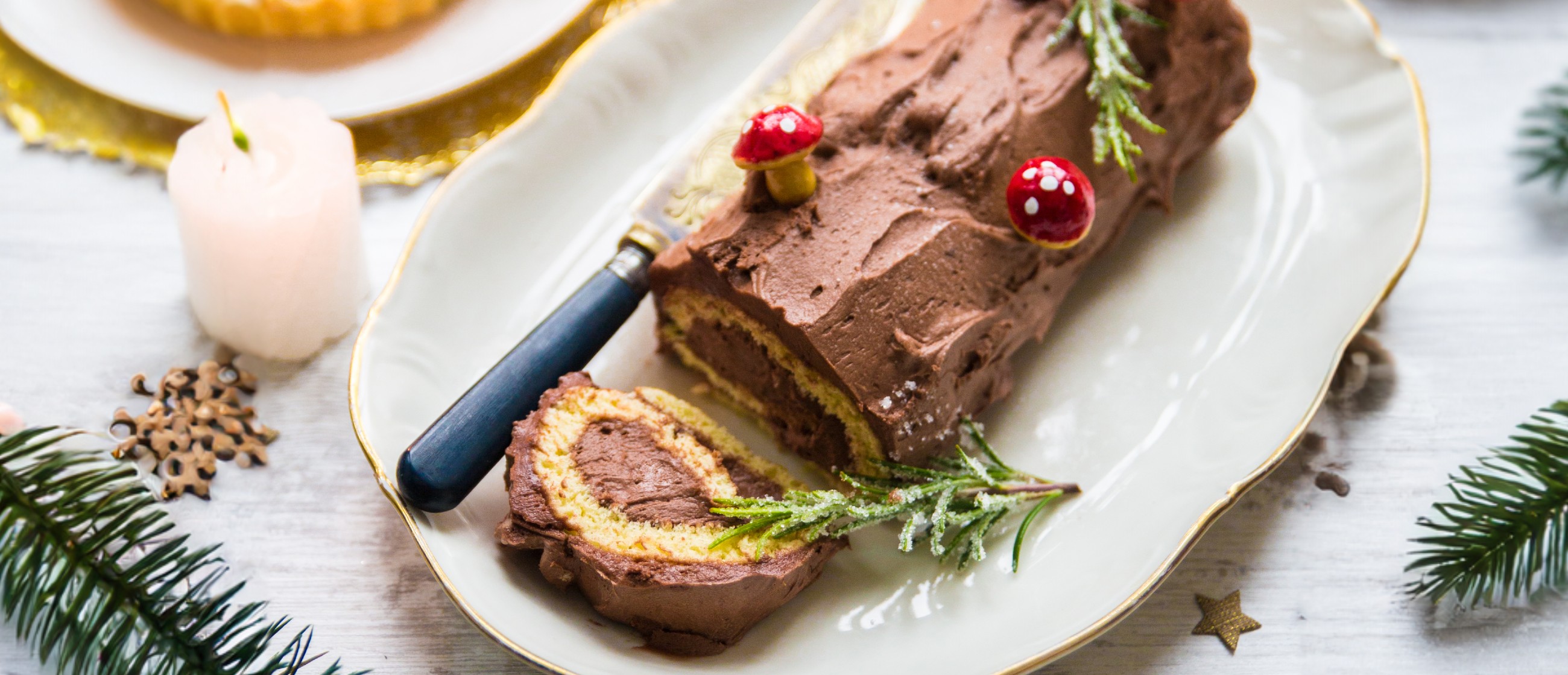 Buche de Noël au chocolat