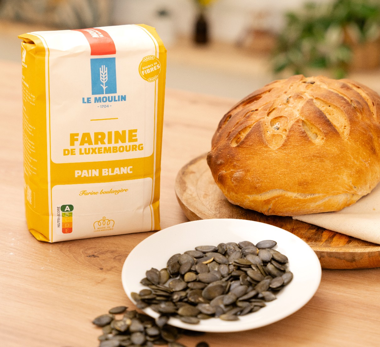 Recette pain aux graines de courge ingredients